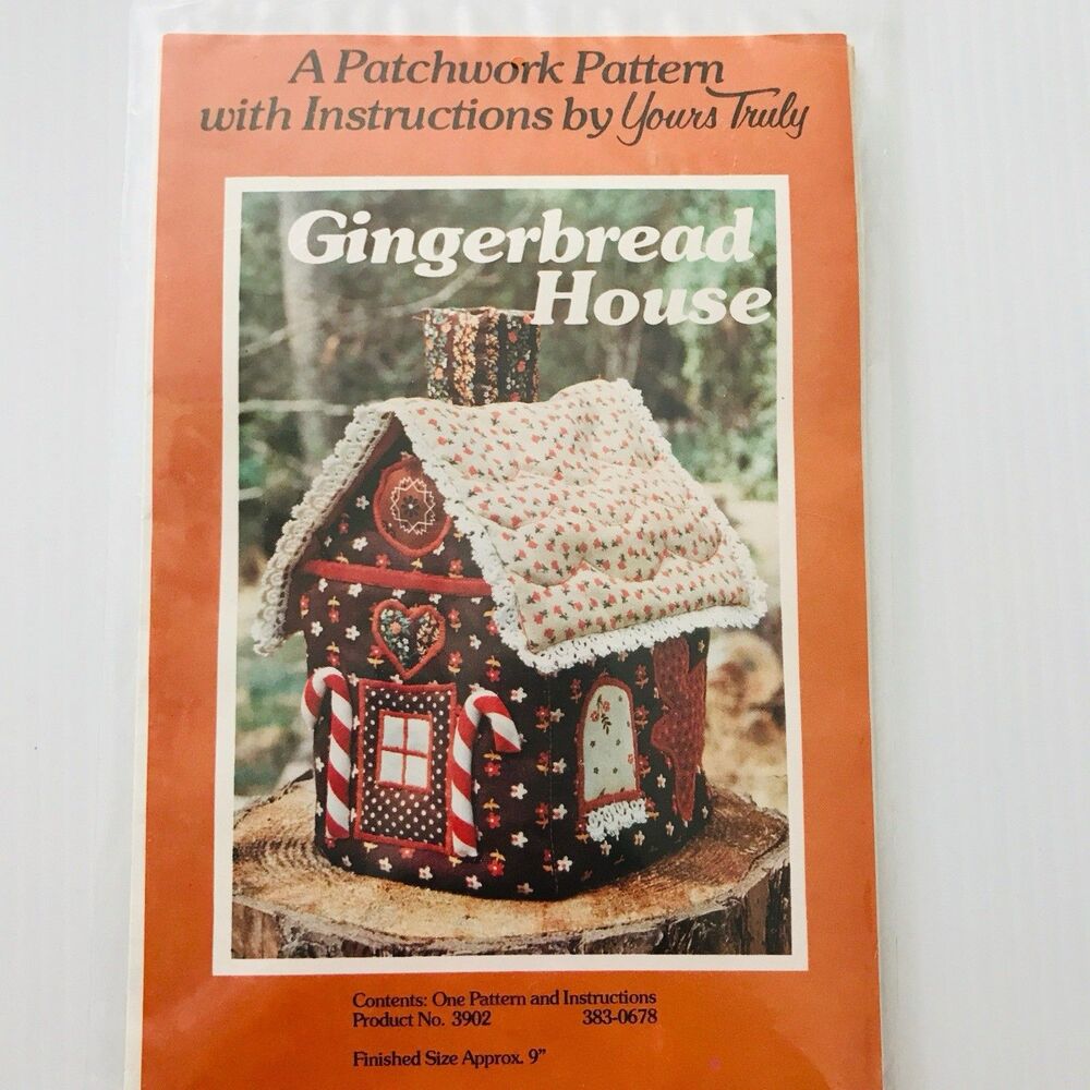 Vintage Yours Truly GINGERBREAD HOUSE Quilt Pattern Nostalgic Christmas Decor